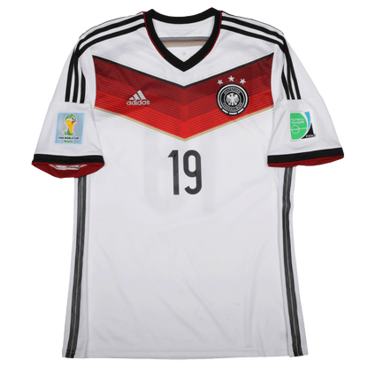Germany 2014-15 Home Jersey Mario Gotze #19 2014 World Cup Kit - (9/10) - L