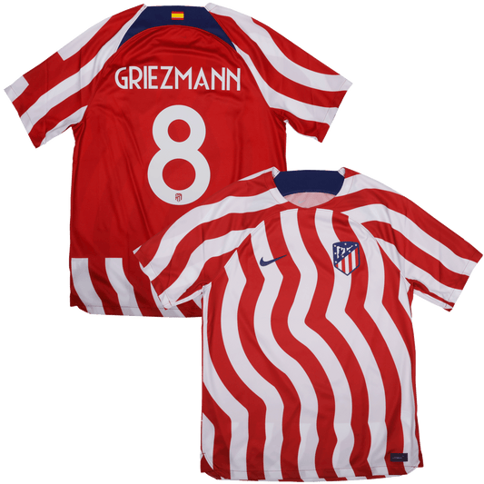 Atletico Madrid 2022-23 Home Jersey Griezmann #8 Kit - L *BNWOT*