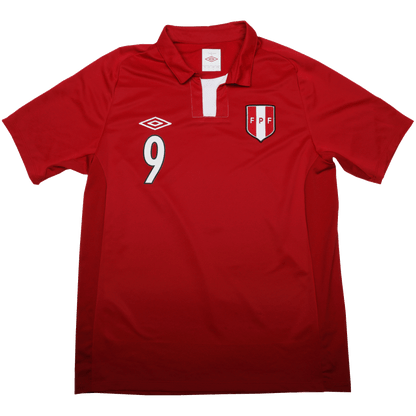 Peru 2012-13 Away Jersey Paolo Guerrero #9 Kit - (9/10) - L
