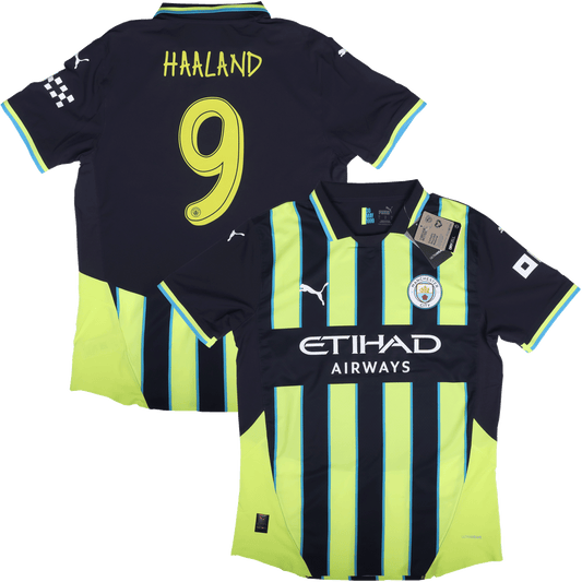Manchester City 2024-25 Authentic Away Erling Haaland #9 Kit - L *BNWT*