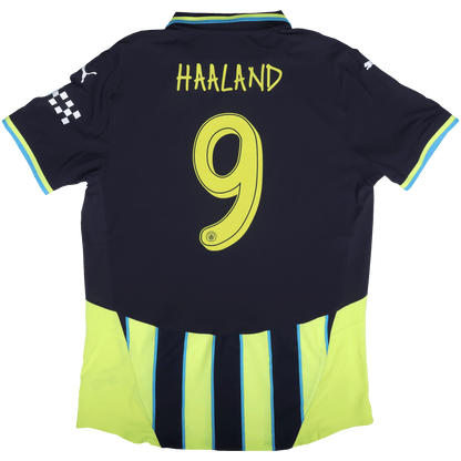 Manchester City 2024-25 Authentic Away Erling Haaland #9 Kit - L *BNWT*