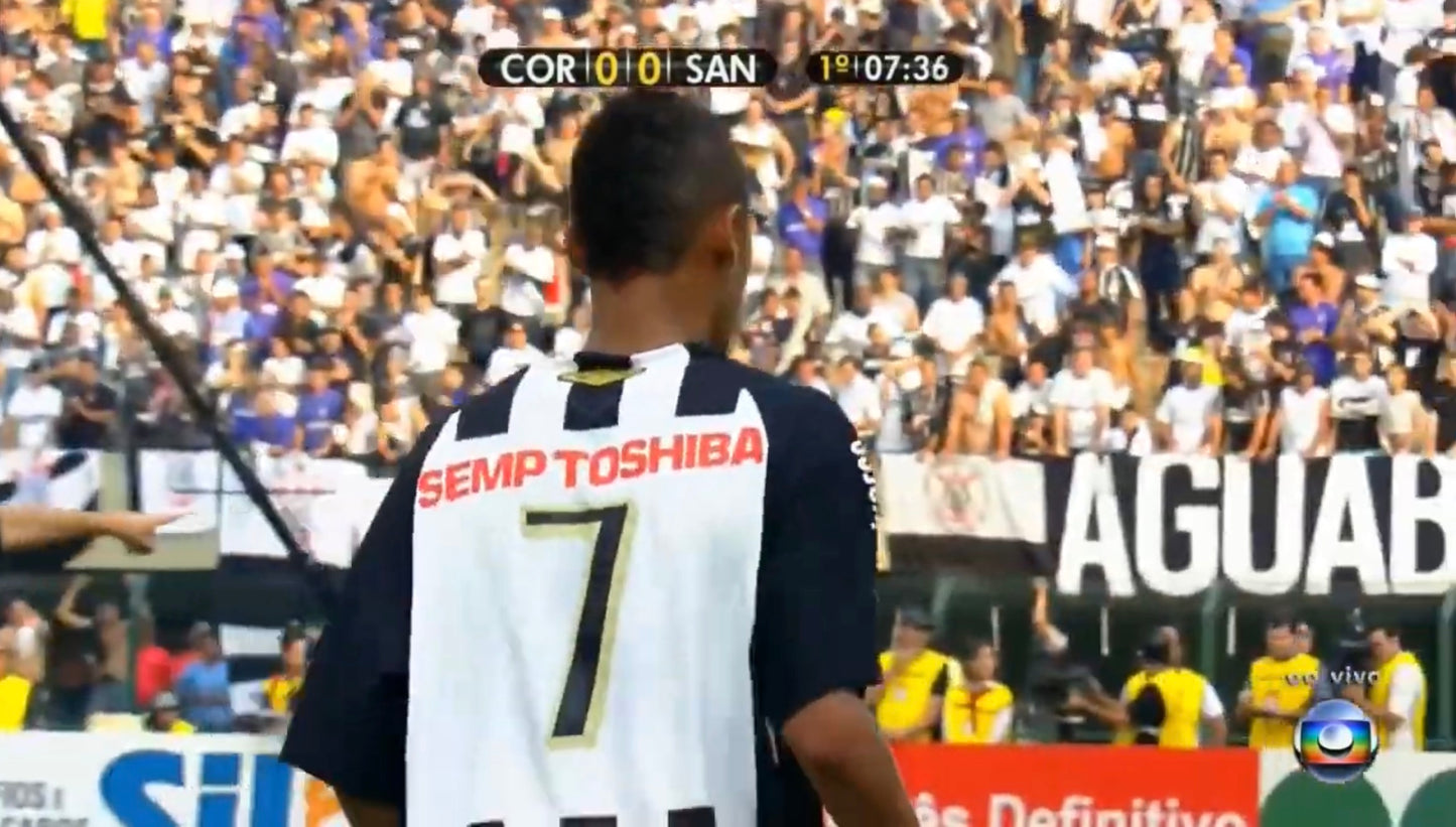 Santos FC 2009 Away Jersey Neymar Jr #7 L/S Kit - (9/10) - M