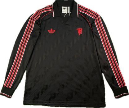 Manchester United 2024-25 adidas Originals Lifestyler Retro Jersey L/S Kit - L *BNWT*