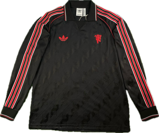 Manchester United 2024-25 adidas Originals Lifestyler Retro Jersey L/S Kit - L *BNWT*