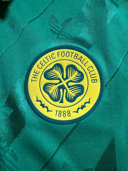 Celtic 2024-25 adidas Originals Lifestyler Retro Jersey L/S Green Kit - L *BNWT*