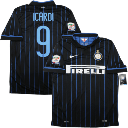 Inter Milan 2014-15 Home Jersey Icardi #9 Kit - M *BWNT*