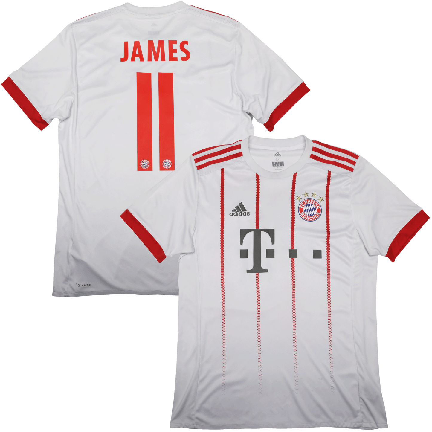 Bayern Munich 2017-18 Third Jersey James Rodriguez #11 Kit - (5/10) - M