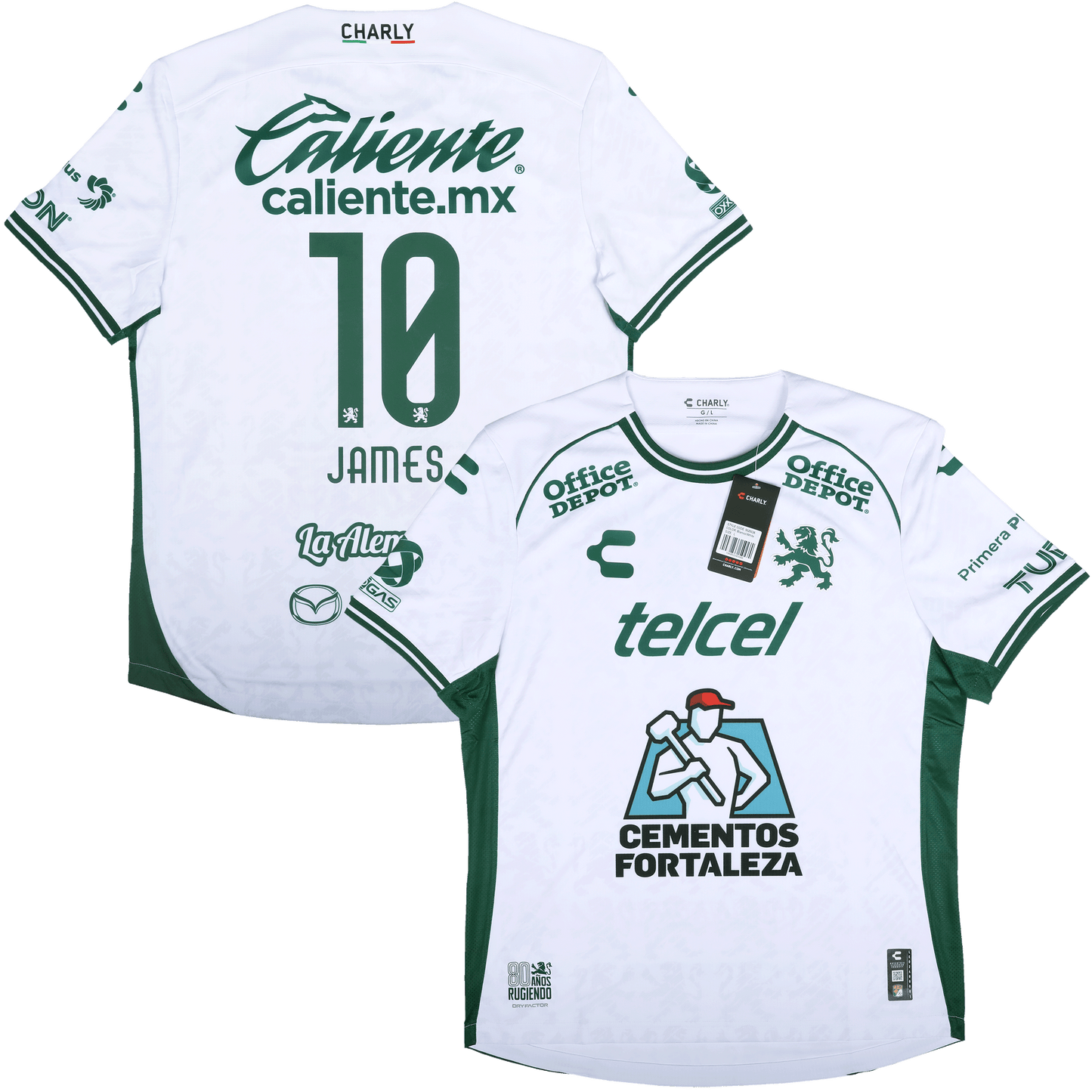 León 2024-25 Away Jersey James Rodriguez #10 Kit - L *BNWT*