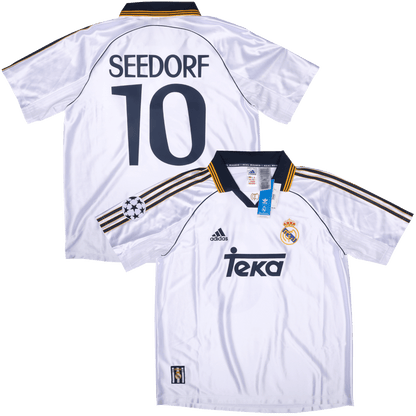 Real Madrid CF 1999-00 Home Jersey Seedorf #10 UCL Kit (2024 Reissue) - L *BNWT*