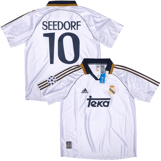 Real Madrid CF 1999-00 Home Jersey Seedorf #10 UCL Kit (2024 Reissue) - L *BNWT*