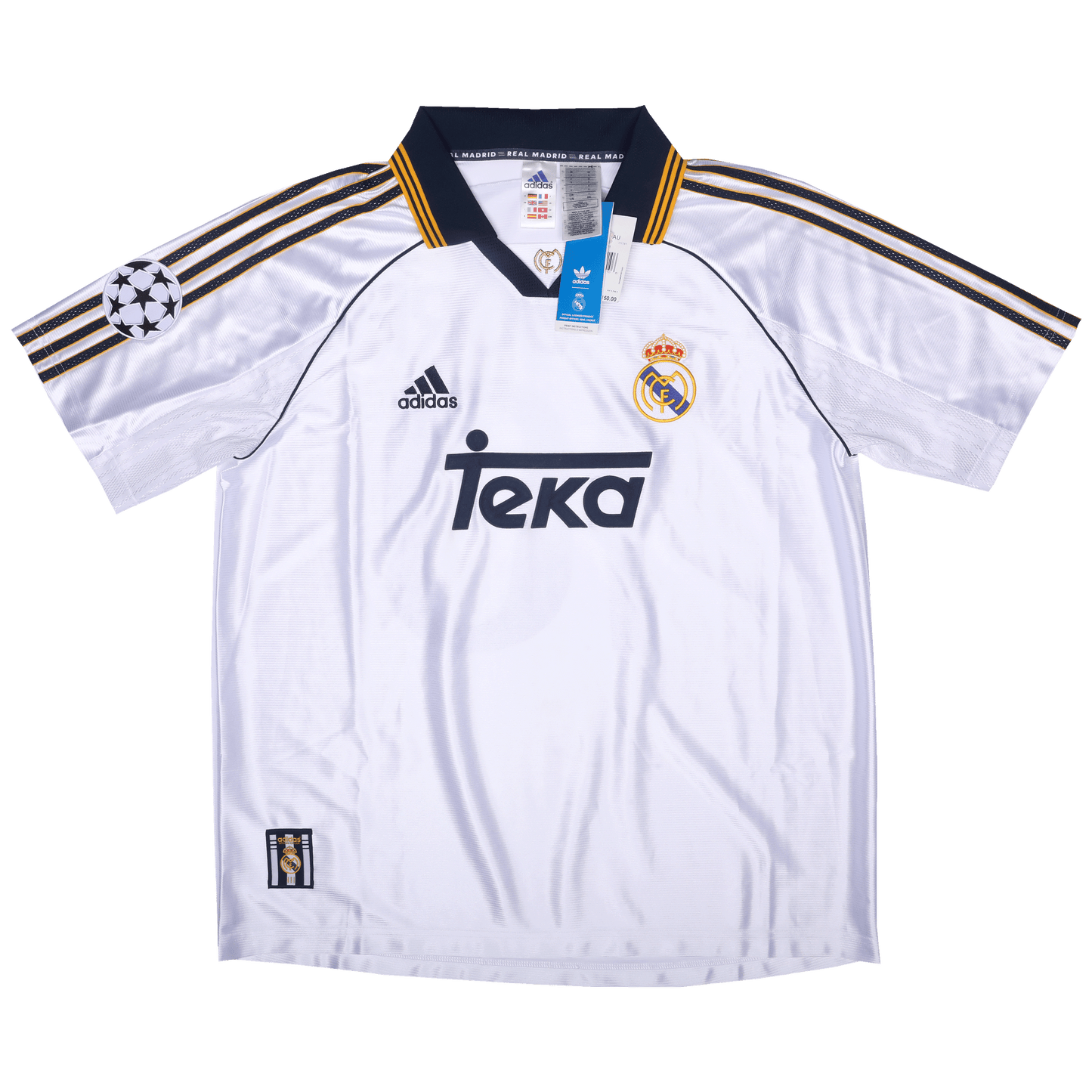Real Madrid CF 1999-00 Home Jersey Seedorf #10 UCL Kit (2024 Reissue) - L *BNWT*