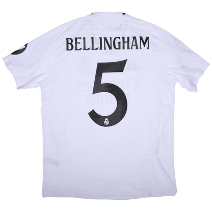 Real Madrid CF 2024-25 Authentic Bellingham #5 UCL Kit - L *BNWT*