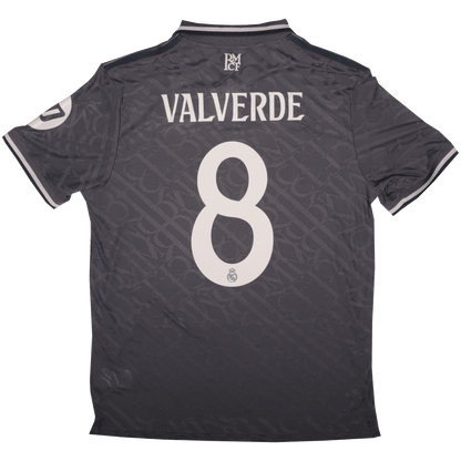 Real Madrid CF 2024-25 Authentic Third Federico Valverde #8 UCL Kit - L *BNWT*