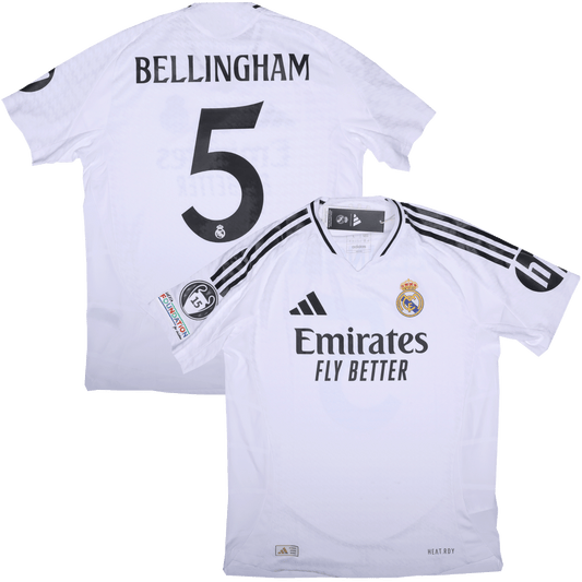 Real Madrid CF 2024-25 Authentic Bellingham #5 UCL Kit - L *BNWT*