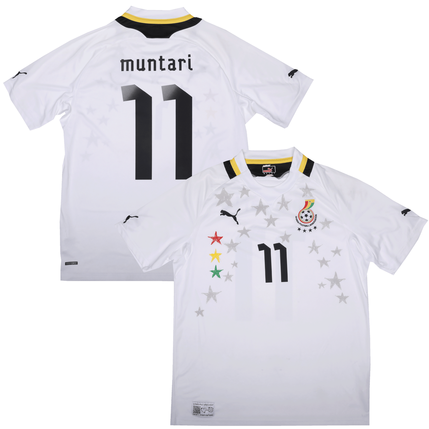 Ghana 2012-13 Home Jersey Sulley Muntari #11 Kit - (9/10) - L