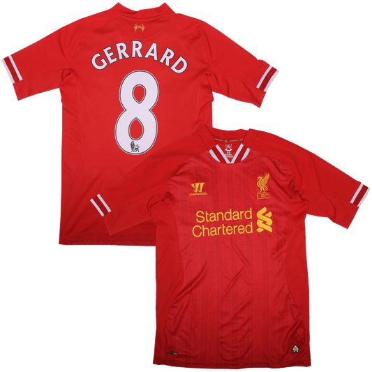 Liverpool FC 2013-14 Home Jersey Steven Gerrard #8 Kit - (7/10) - M