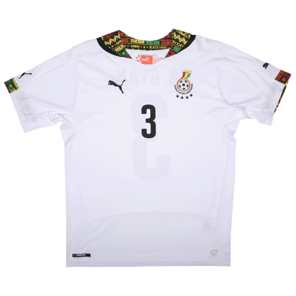 Ghana 2014-15 Home Jersey Asamoah Gyan #3 Kit - (9/10) - L