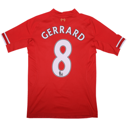 Liverpool FC 2013-14 Home Jersey Steven Gerrard #8 Kit - (7/10) - M