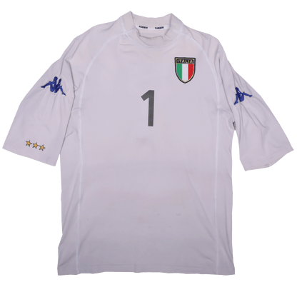 Italy 2002 GK Third Jersey Buffon #1 World Cup Kit - (7.5/10) - L