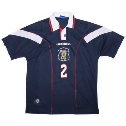 Scotland 1996-98 Home Jersey Jackie McNamara #2 Kit - (9/10) - XL