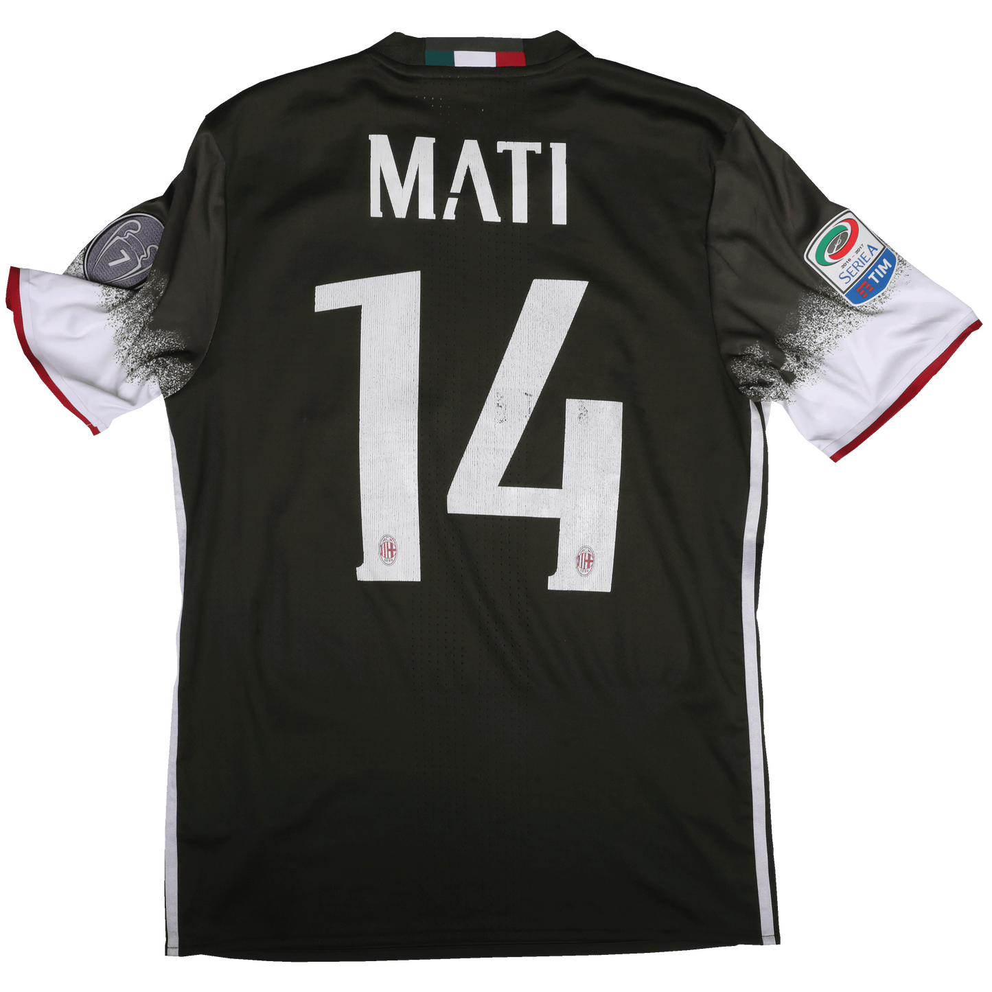 AC Milan 2016-17 Third *Match Worn* Matias Fernandez #14 Kit