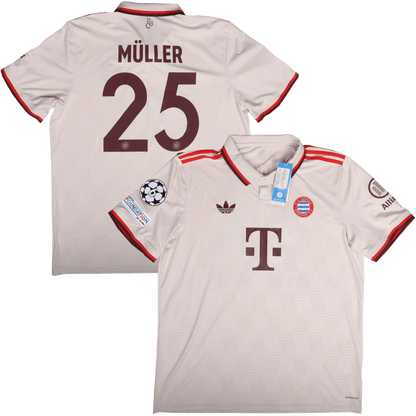 Bayern Munich 2024-25 Third Jersey Thomas Muller #25 UCL Kit - XL *BNWT*