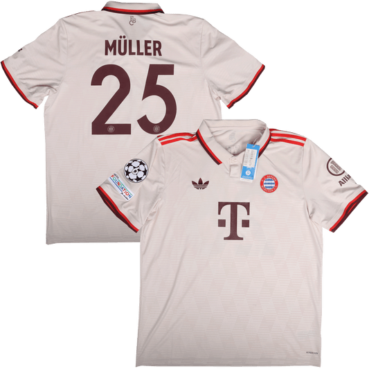 Bayern Munich 2024-25 Third Jersey Thomas Muller #25 UCL Kit - XL *BNWT*