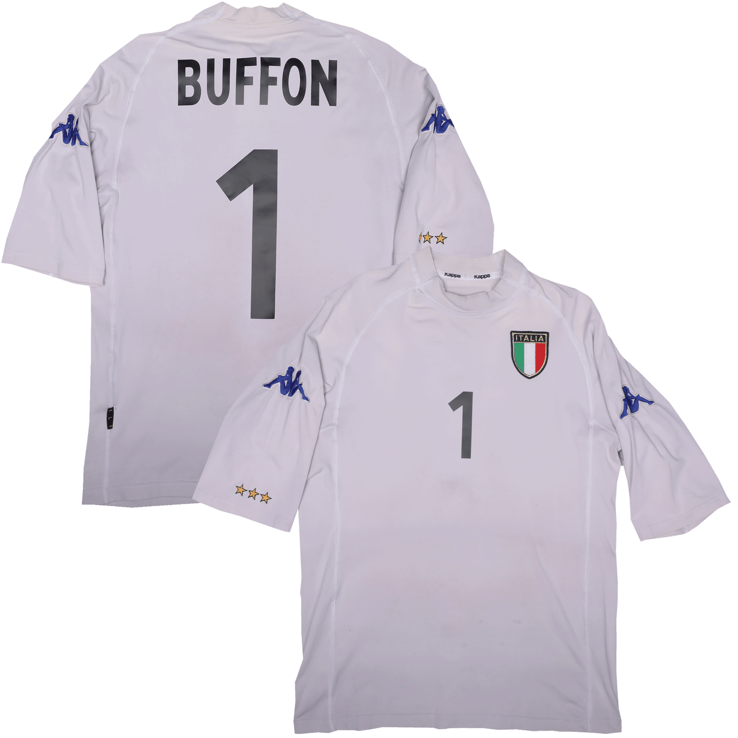 Italy 2002 GK Third Jersey Buffon #1 World Cup Kit - (7.5/10) - L