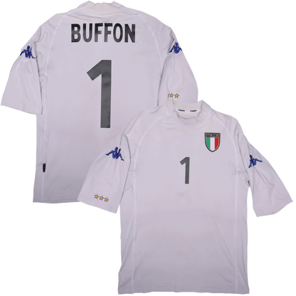 Italy 2002 GK Third Jersey Buffon #1 World Cup Kit - (7.5/10) - L