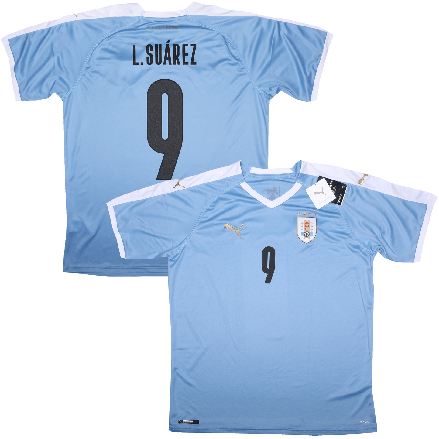 Uruguay 2019-20 Home Jersey Luis Suarez #9 Kit - XL *BNWT*