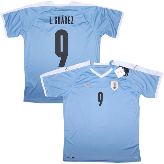 Uruguay 2019-20 Home Jersey Luis Suarez #9 Kit - XL *BNWT*