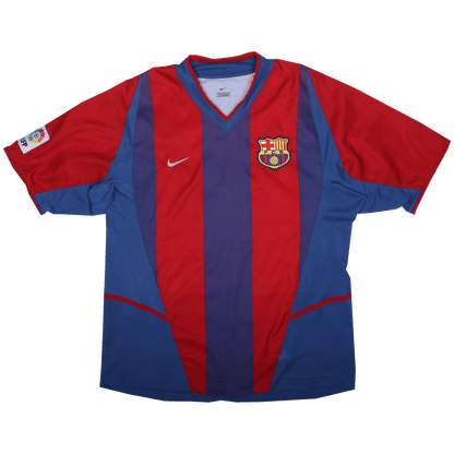 FC Barcelona 2002-03 Home Jersey Riquelme #10 Kit - (8/10) - M