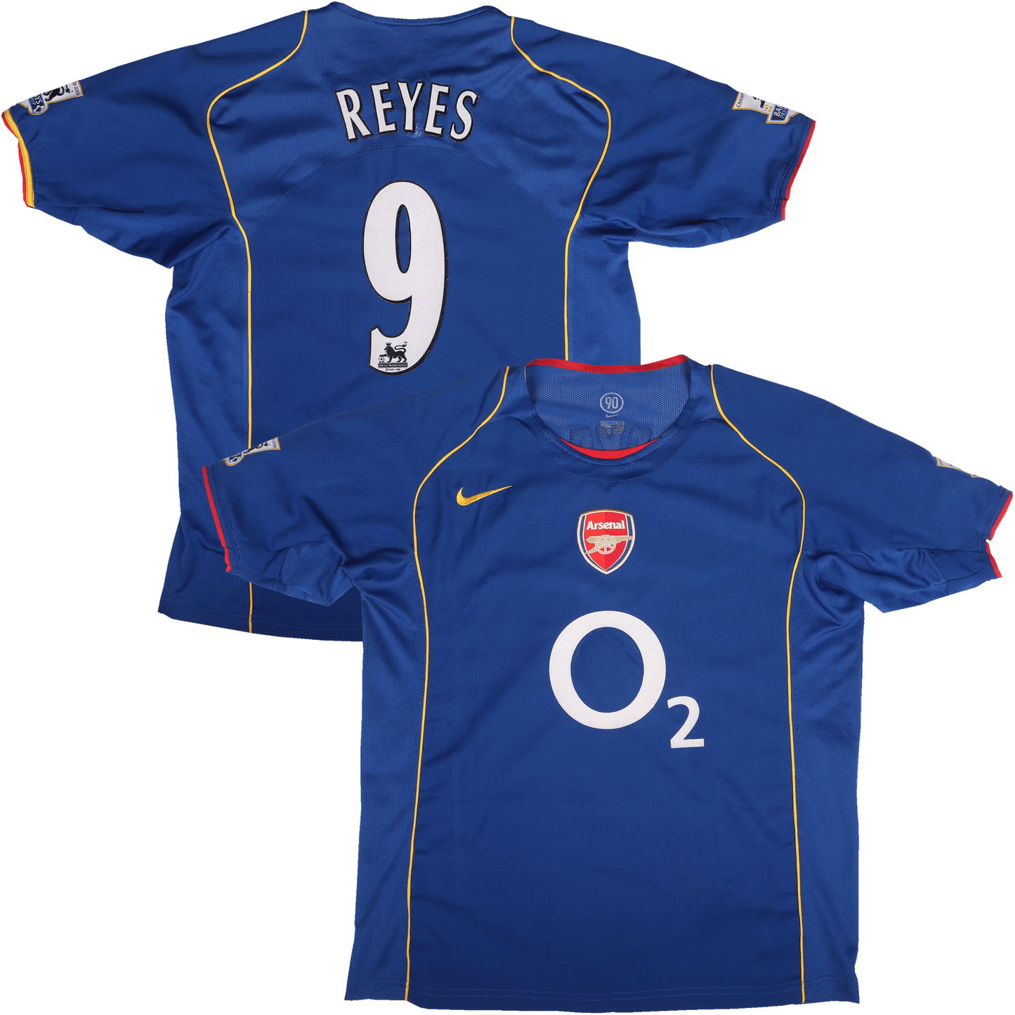 Arsenal 2004-05 Away Jersey Jose Antonio Reyes #9 Kit - (8/10) - L
