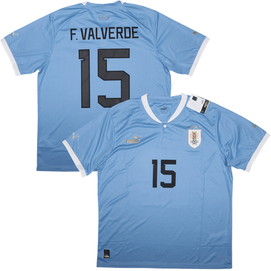 Uruguay 2022-23 Home Jersey Valverde #15 Kit - XL *BNWT*