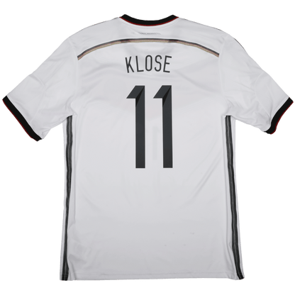 Germany 2014-15 Home Jersey Klose #11 2014 World Cup Kit - (9/10) - XL