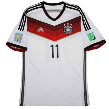 Germany 2014-15 Home Jersey Klose #11 2014 World Cup Kit - (9/10) - XL