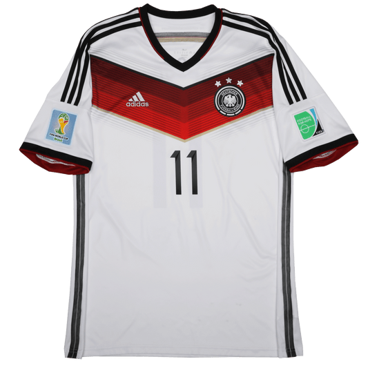 Germany 2014-15 Home Jersey Klose #11 2014 World Cup Kit - (9/10) - XL