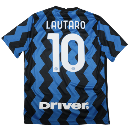 Inter Milan 2020-21 Home Jersey Lautaro #10 Kit - (9/10) - L