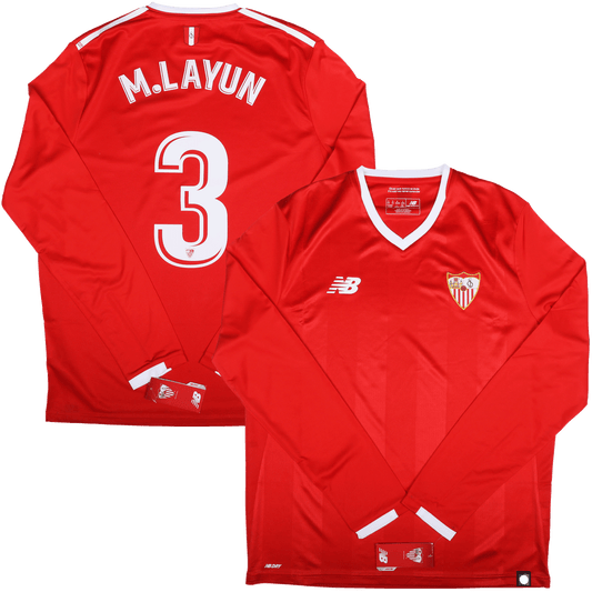 Sevilla 2017-18 Away Jersey Miguel Layun #3 L/S Kit - M *BNWT*