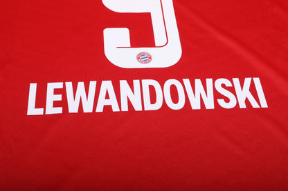 Bayern Munich 2021-22 Home Jersey Lewandowski #9 Kit - (8/10) - XL