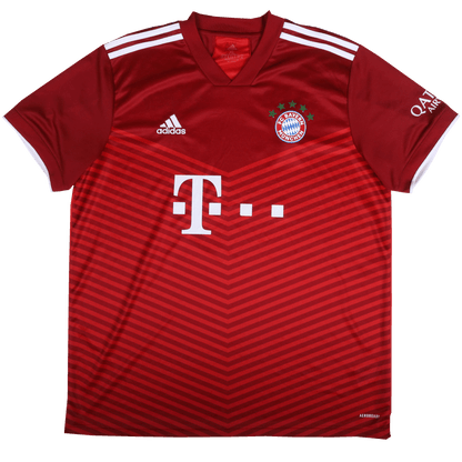 Bayern Munich 2021-22 Home Jersey Lewandowski #9 Kit - (8/10) - XL