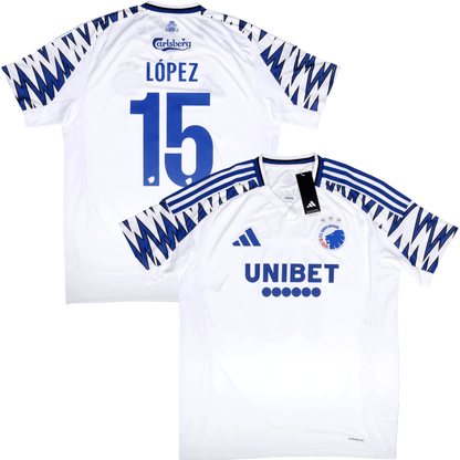 FC Copenhagen 2024-25 Home Jersey Marcos Lopez #15 Kit - L *BNWT*
