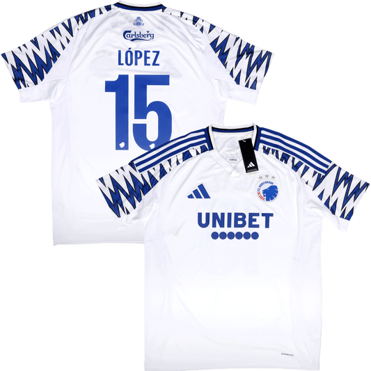 FC Copenhagen 2024-25 Home Jersey Marcos Lopez #15 Kit - L *BNWT*