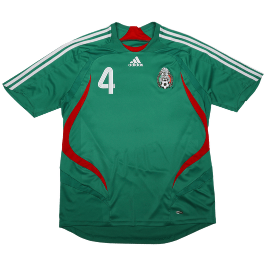 Mexico 2007-08 Home Jersey Rafa Marquez #4 Kit - (7/10) - L