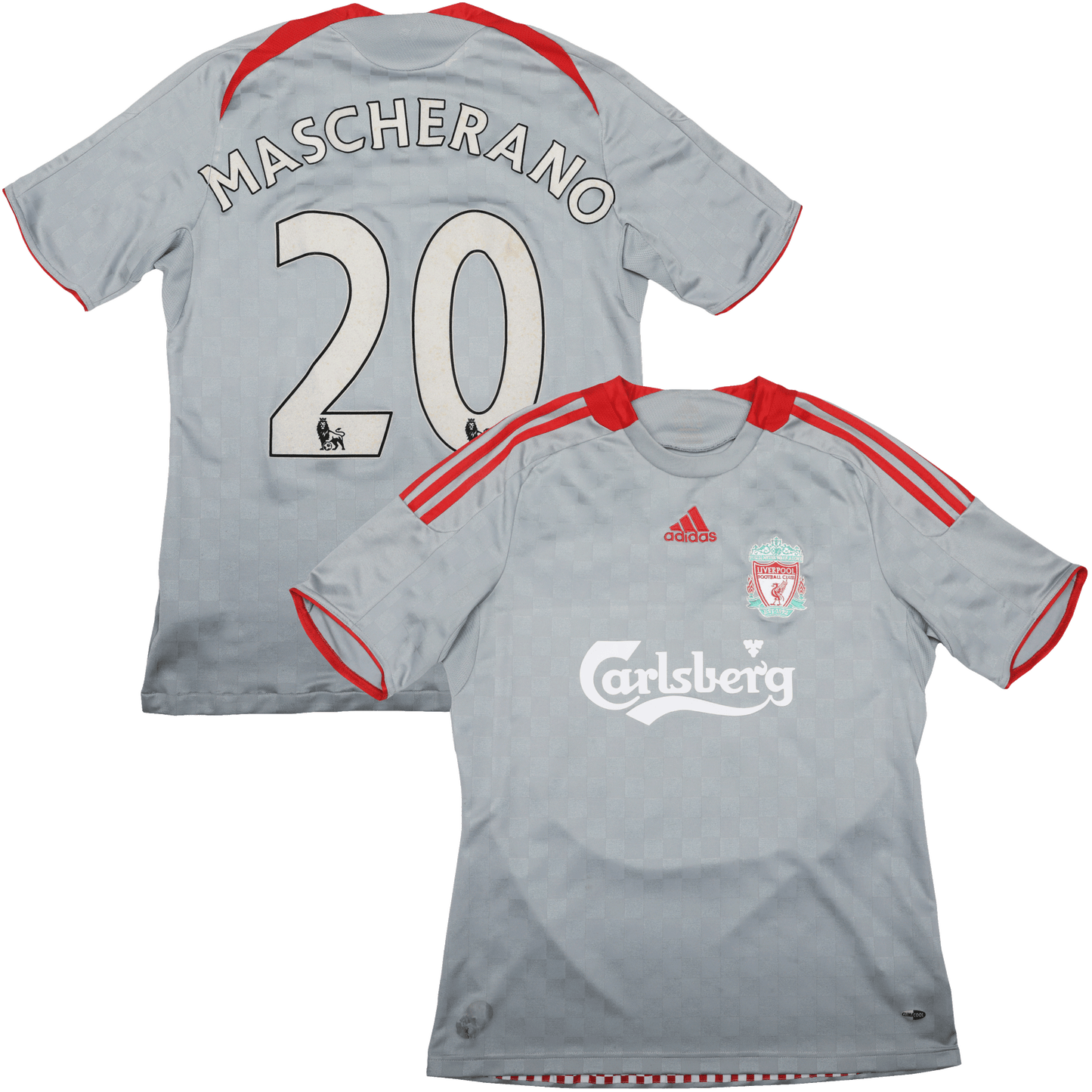 Liverpool FC 2008-09 Away Jersey Mascherano #20 Kit - (3/10) - M