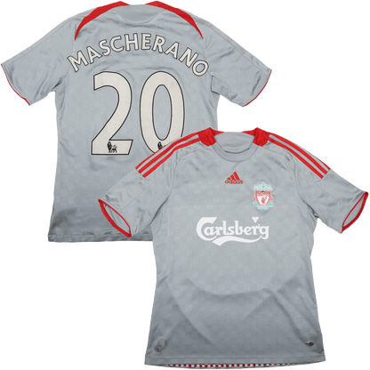 Liverpool FC 2008-09 Away Jersey Mascherano #20 Kit - (3/10) - M