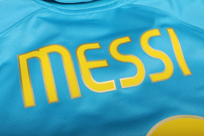 FC Barcelona 2007-08 Away *Match Issue* Lionel Messi #19 UCL L/S Kit
