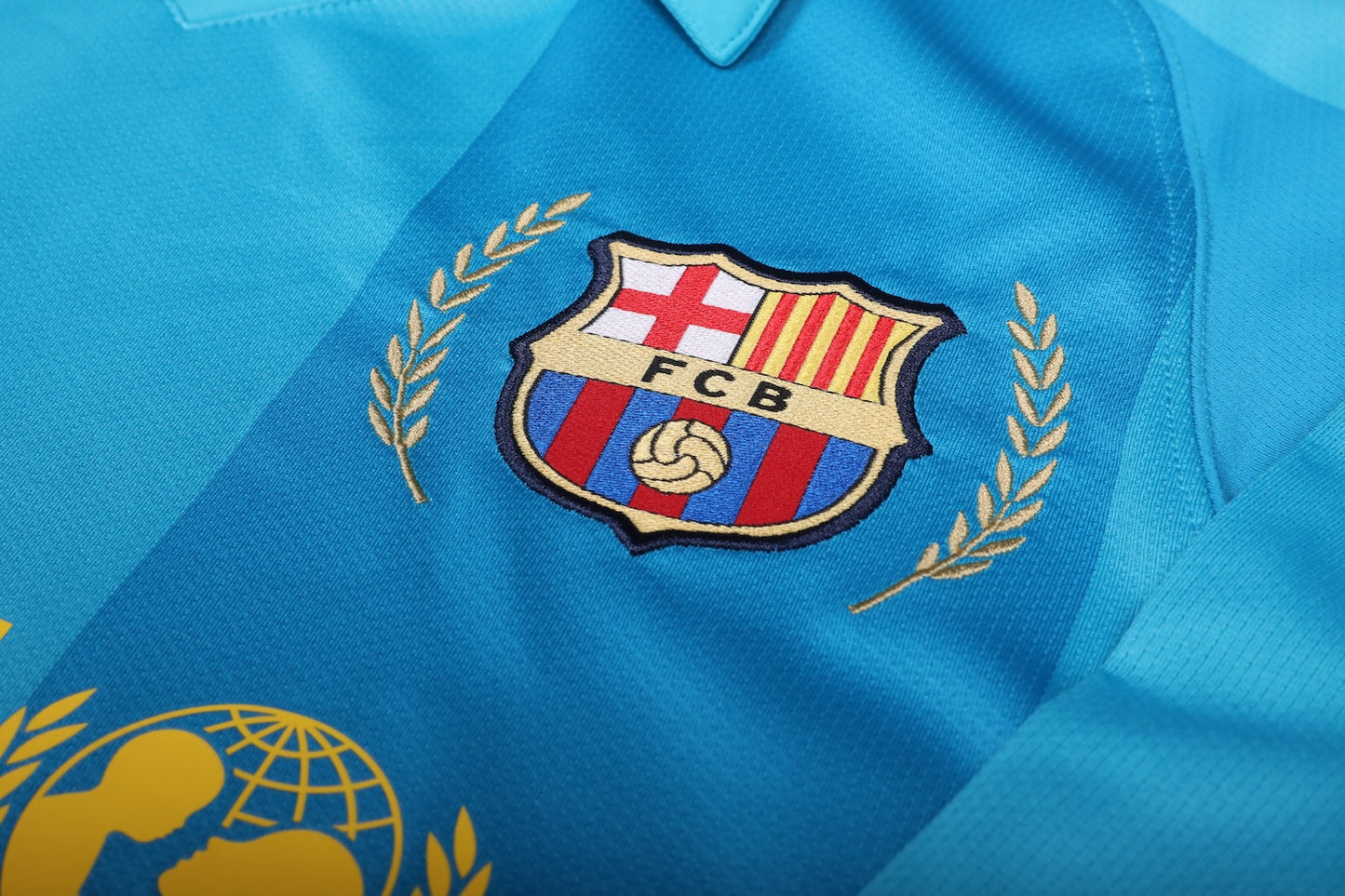 FC Barcelona 2007-08 Away *Match Issue* Lionel Messi #19 UCL L/S Kit