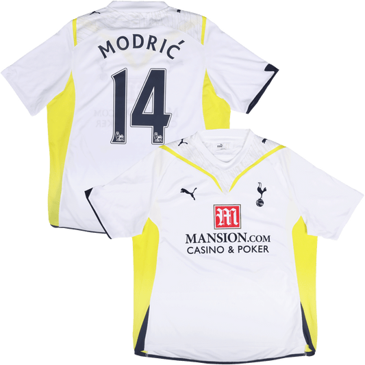 Tottenham Hotspur 2009-10 Home Jersey Luka Modric #14 Kit - (9/10) - L
