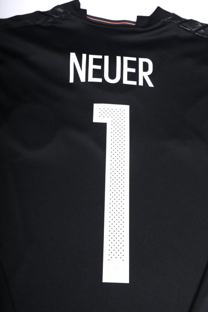 Germany 2015-17 Home GK Jersey Manuel Neuer #1 L/S Black Kit - (9/10) - XXL